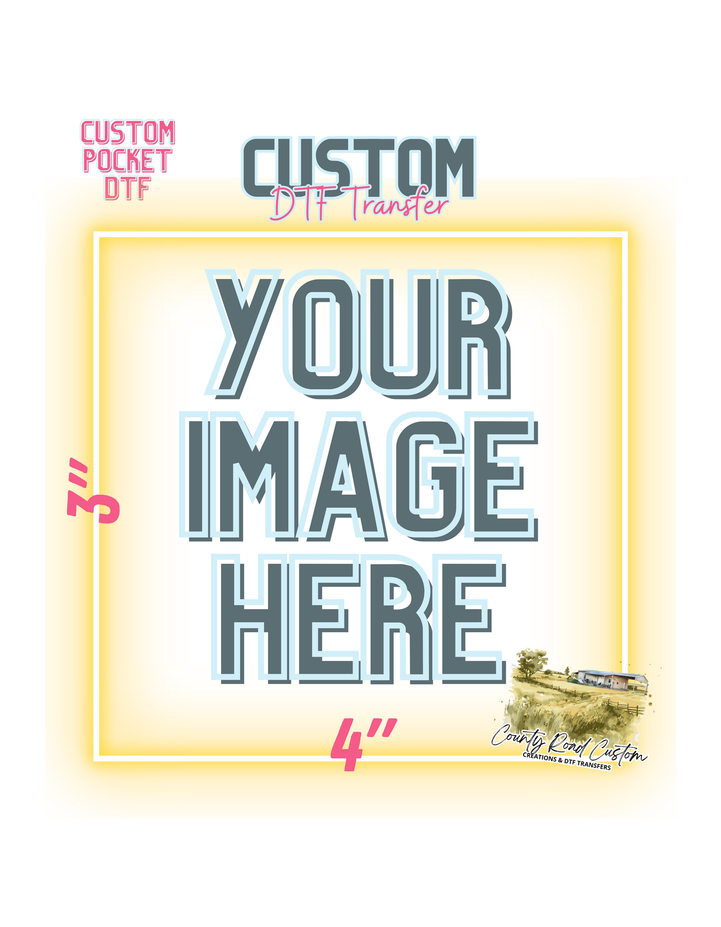 Custom DTF Transfers by Size